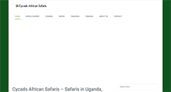 Desktop Screenshot of cycadssafaris.com