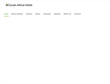 Tablet Screenshot of cycadssafaris.com